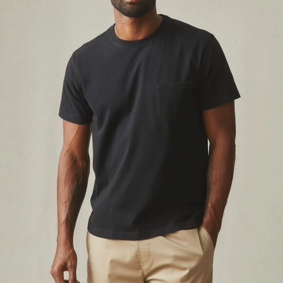 American Giant Other - NWOT American Giant Men's L Black Crew Neck Pocket‎ Tee Basic Casual